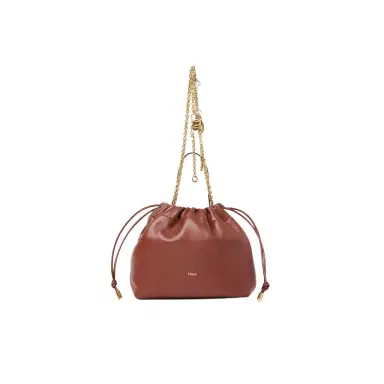 Chloé Small Chloé Icons shoulder bag with chain in soft leather | Thumbnail 1