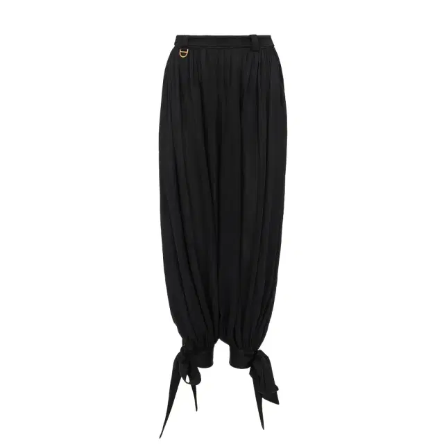 Chloé Fluid pleated pants in crêpe de chine