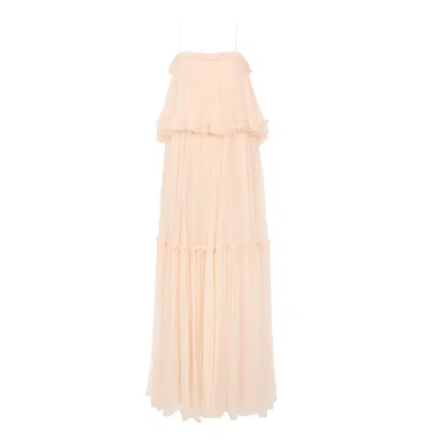 Chloé Thin-strap long dress in silk mousseline