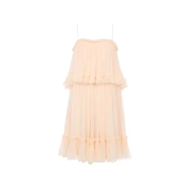 Chloé Thin-strap mini dress in silk mousseline