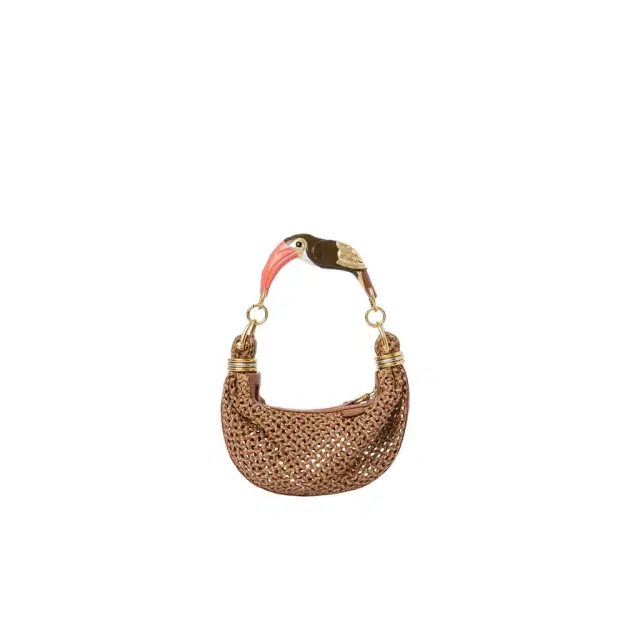Small Bracelet Hobo bag in braided leather