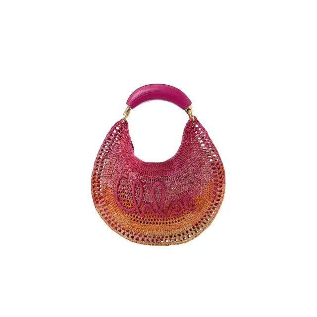 Chloé Summer Banana hobo bag in raffia