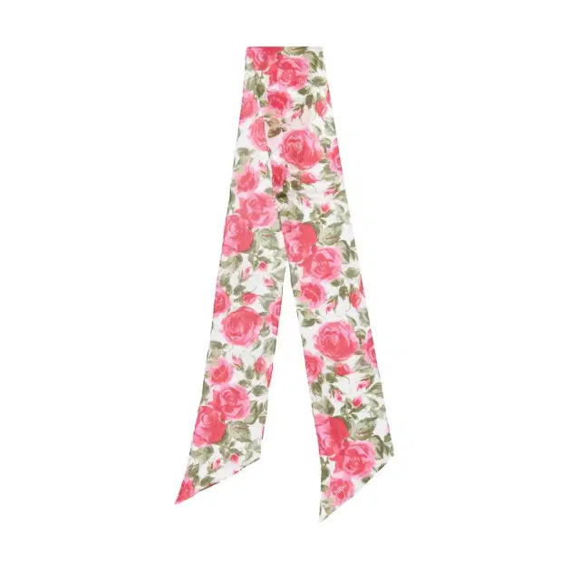 Chloé The Chloé Wild Flowers bandeau scarf in silk georgette
