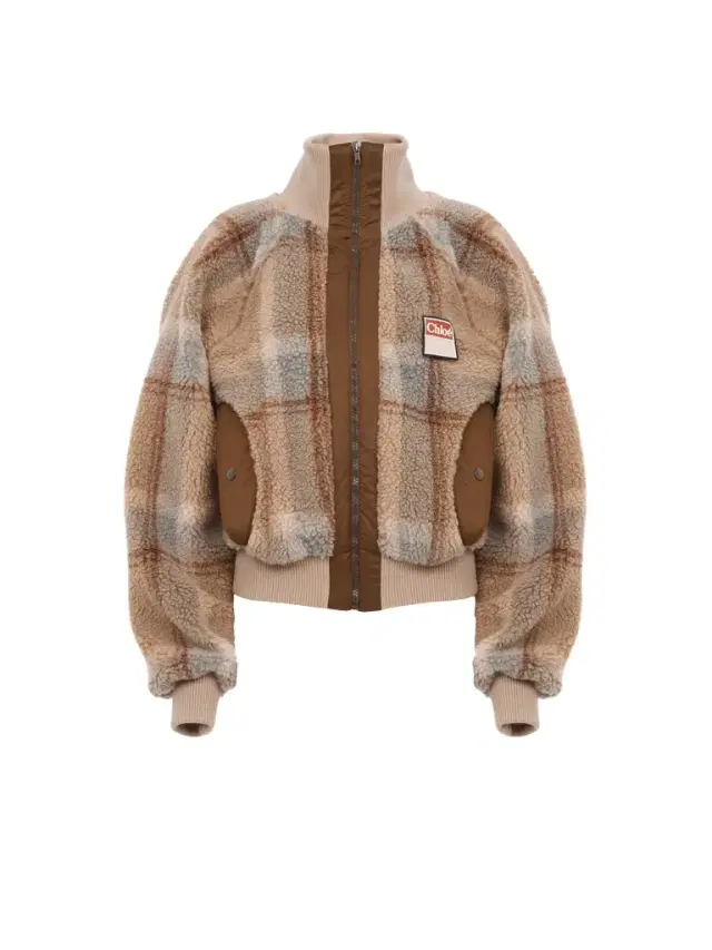 Chloé High-neck jacket in fleece