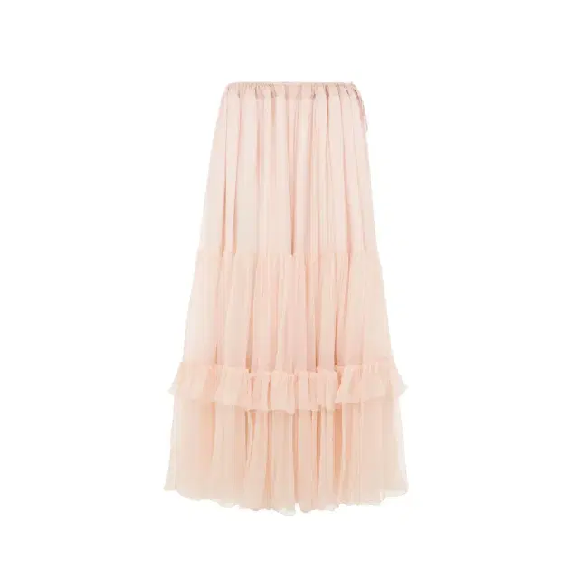 Chloé Ruffled long skirt in silk mousseline