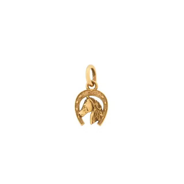 Chloé Horseshoe charm in brass