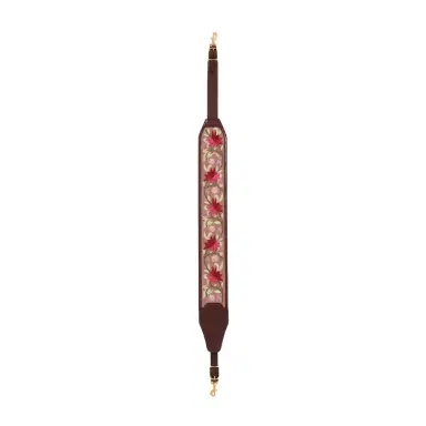 Chloé Grained leather strap with floral embroidery | Thumbnail 1 Chloé Grained leather strap with floral embroidery | Thumbnail 1