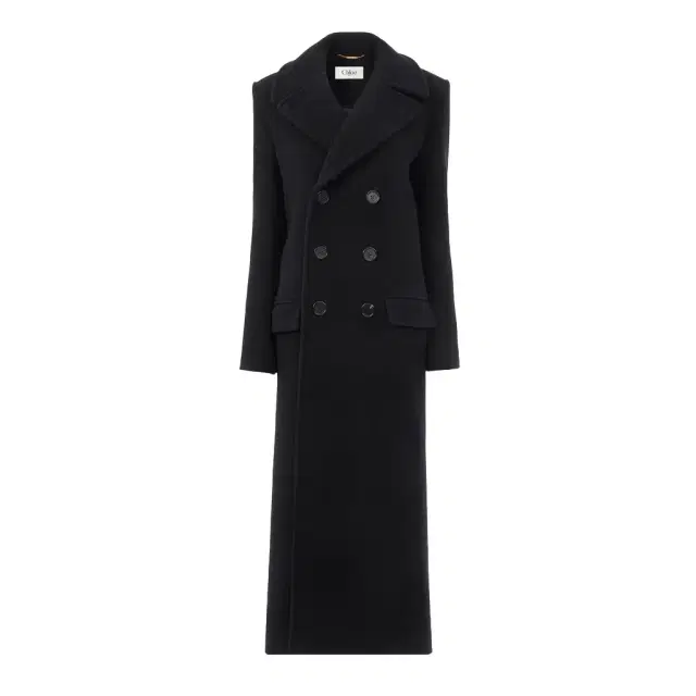 Chloé Long double-breasted coat in double-face wool