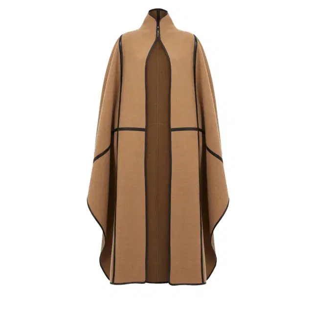 Chloé Oversized long cape coat in wool