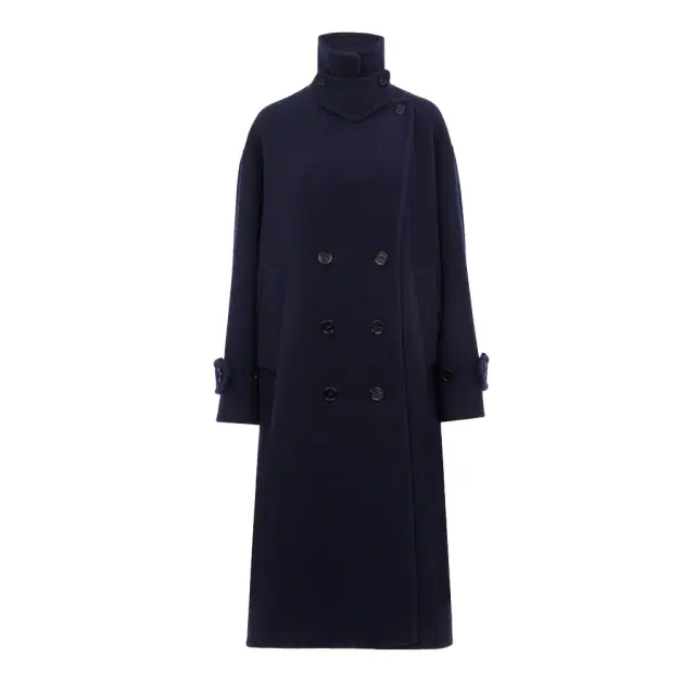 Chloé Double-breasted oversized long coat in wool