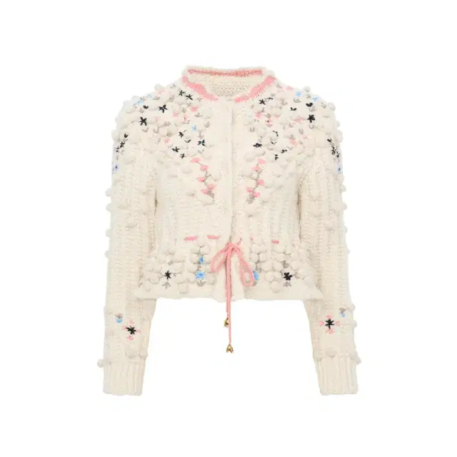 Chloé Cropped fitted cardigan in a wool knit