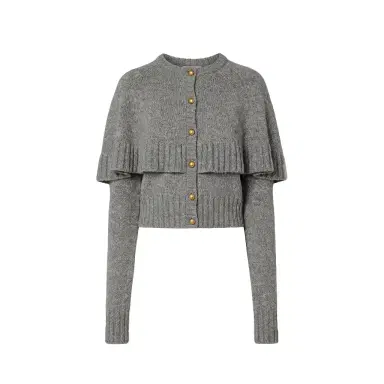 Chloé Cape cardigan in a wool & cashmere knit | Thumbnail 1