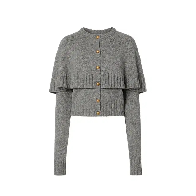 Chloé Cape cardigan in a wool & cashmere knit