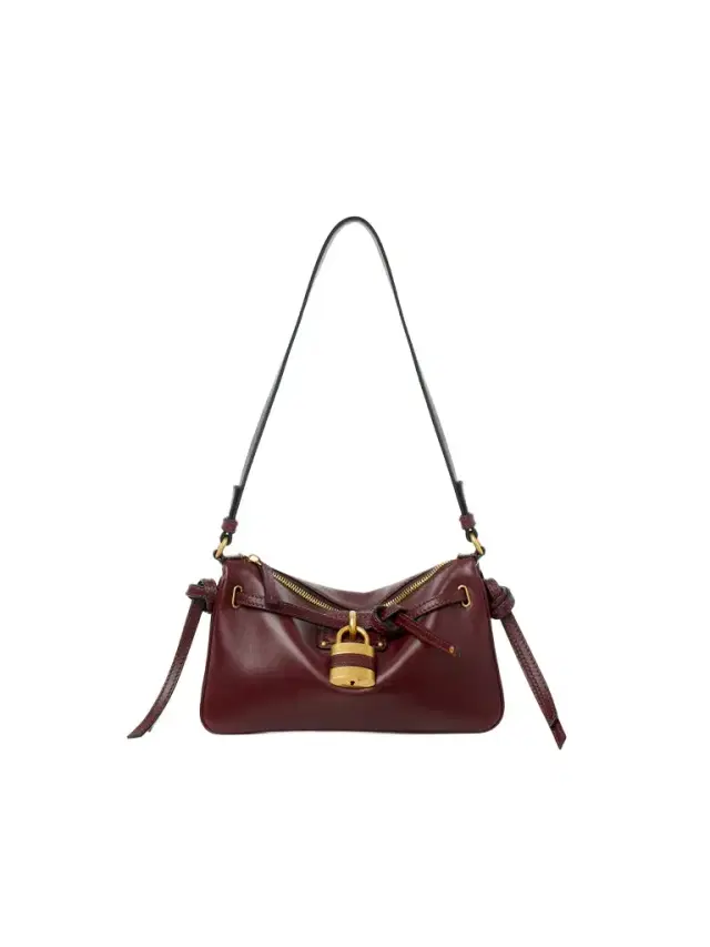 Mini Paddington Sling pouch with strap in soft leather