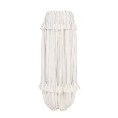Chloé Fluid ruffled pants in silk lurex jacquard | Thumbnail 1