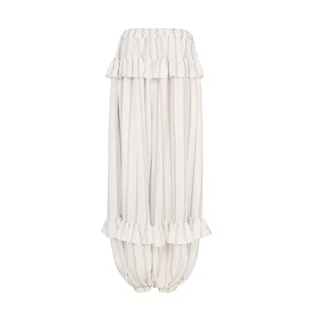 Chloé Fluid ruffled pants in silk lurex jacquard