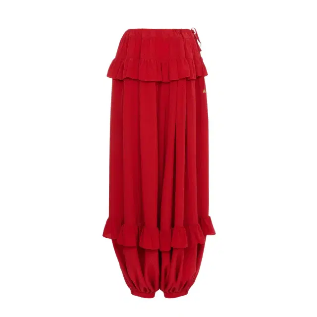 Chloé Fluid ruffled pants in silk jacquard