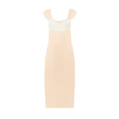 Chloé Lingerie dress in washed silk satin & lace | Thumbnail 1
