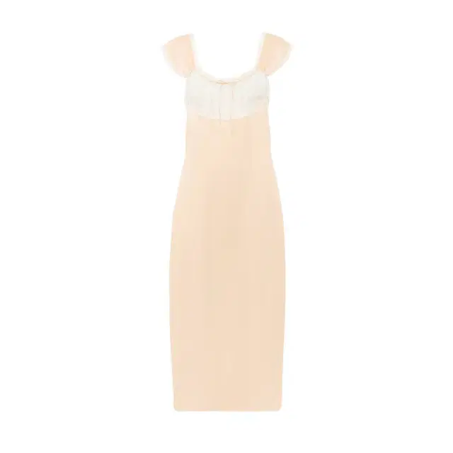Chloé Lingerie dress in washed silk satin & lace
