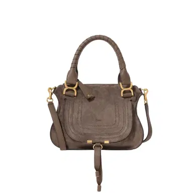 Chloé Small Marcie bag in suede leather | Thumbnail 1
