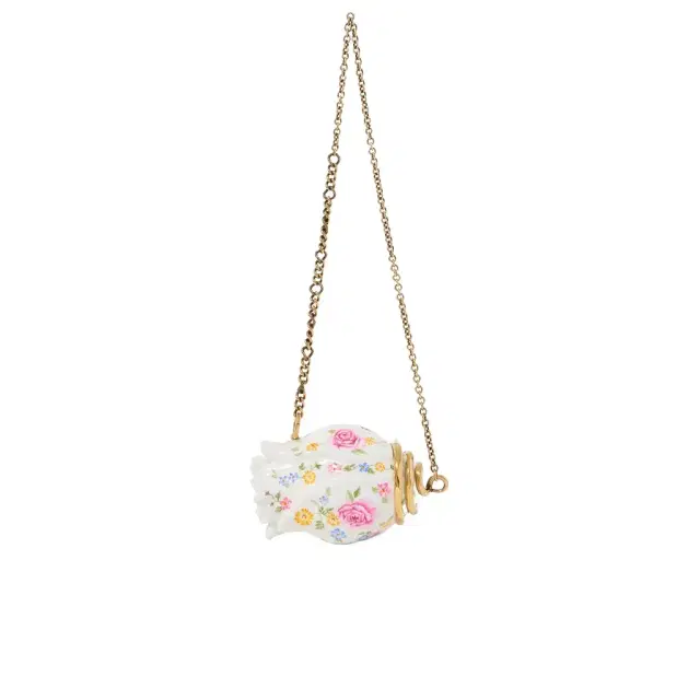 Chloé Souvenir Treasures Tulip minaudière in hand-painted resin