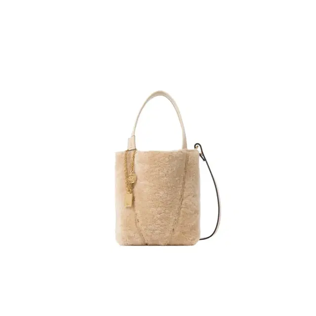 Chloé Small Chloé Spin tote bag in shearling