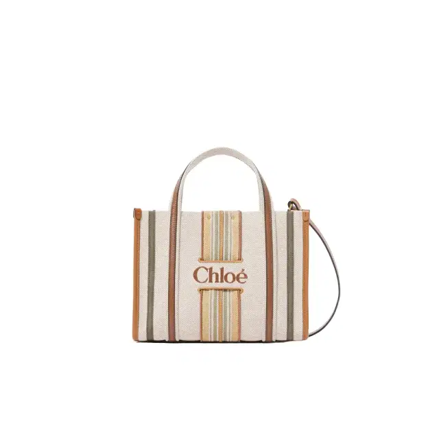 Chloé Small Woody Loop tote bag in canvas