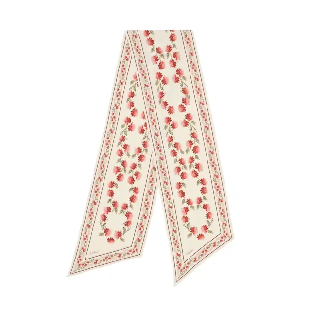 Chloé The Chloé Folk bandeau scarf in silk crêpe