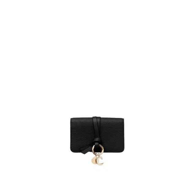 Chloé Alphabet card holder in grained leather
