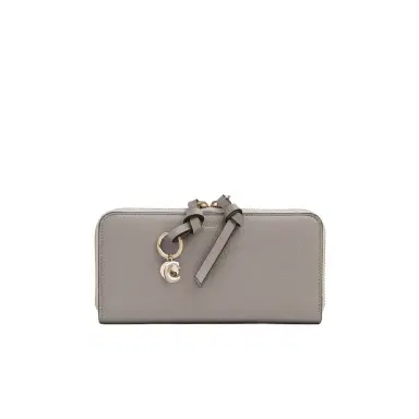 Chloé Alphabet zipped long wallet in grained leather | Thumbnail 1 Chloé Alphabet zipped long wallet in grained leather | Thumbnail 1