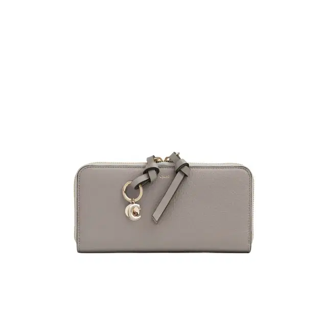 Chloé Alphabet zipped long wallet in grained leather