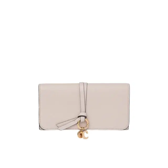 Chloé Alphabet wallet with flap in grained leather