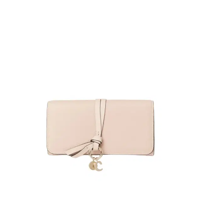 Chloé Alphabet wallet with flap in grained leather