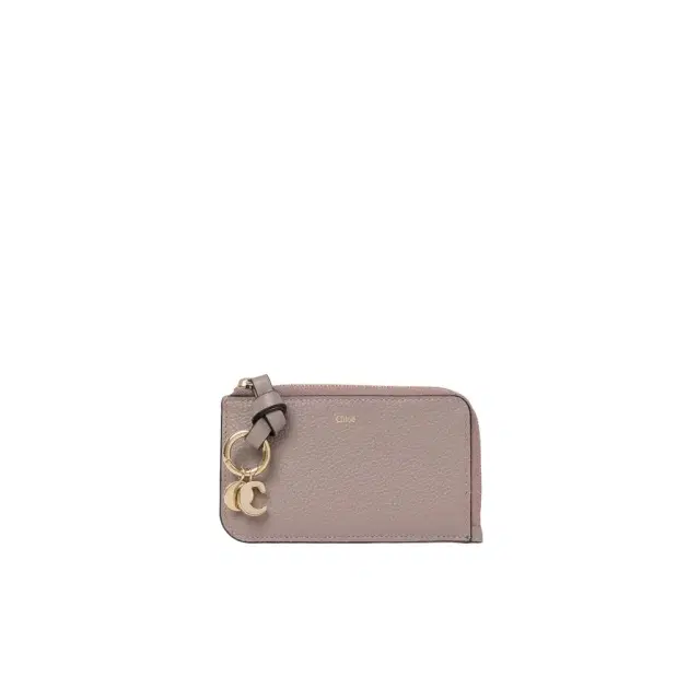 Alphabet wallet in grained leather