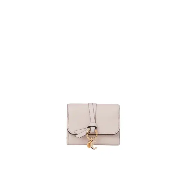 Chloé Small Alphabet tri-fold in grained leather