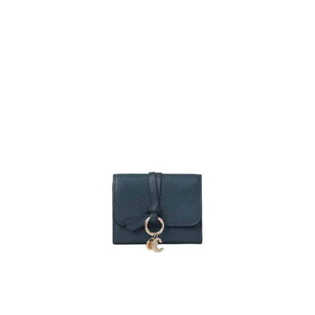 Chloé Small Alphabet tri-fold in grained leather