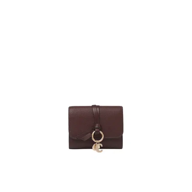 Chloé Small Alphabet tri-fold in grained leather