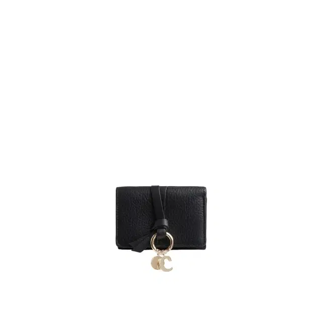 Chloé Mini Alphabet tri-fold in grained leather