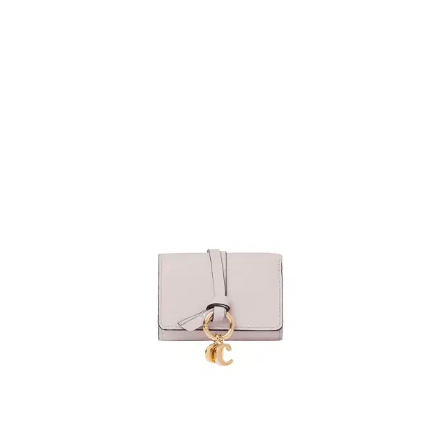 Chloé Mini Alphabet tri-fold in grained leather