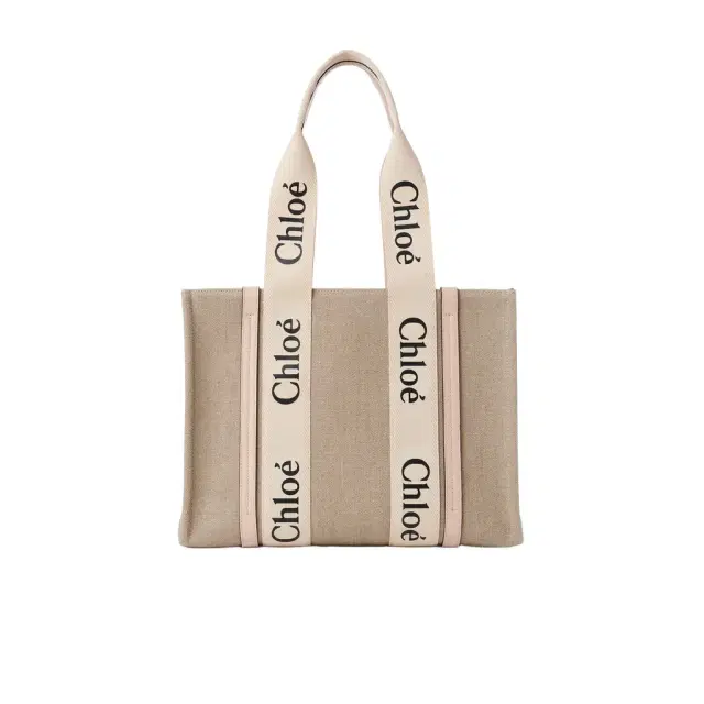 Chloé Woody tote bag in linen