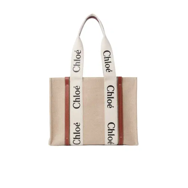 Chloé Woody tote bag in linen