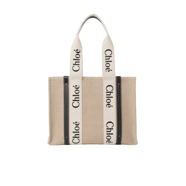 Chloé Woody tote bag in linen