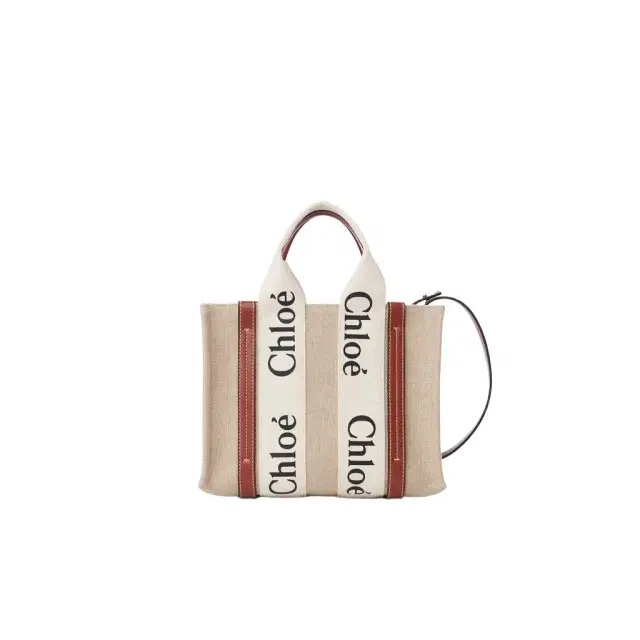 Chloé Small Woody tote bag in linen