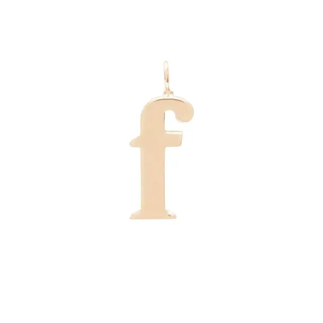 Chloé Alphabet letter F charm in brass