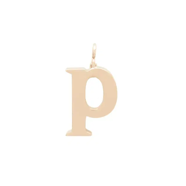 Chloé Alphabet letter P charm in brass
