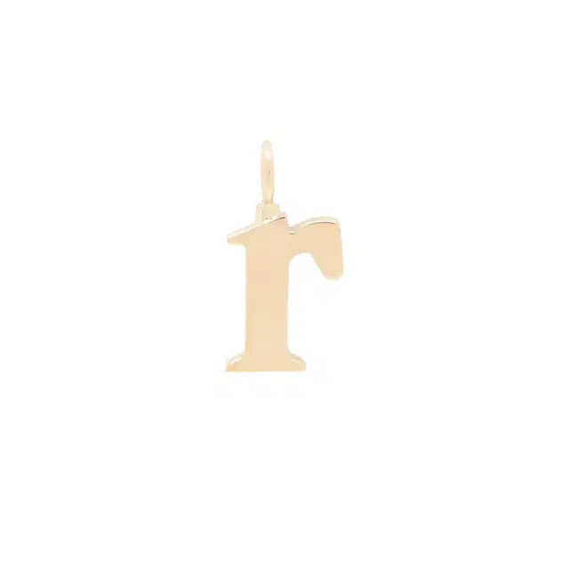 Chloé Alphabet letter R charm in brass