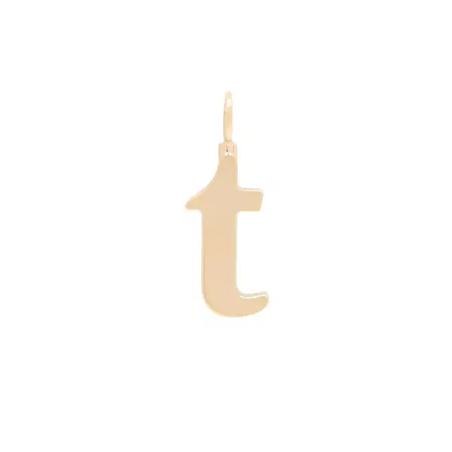Chloé Alphabet letter T charm in brass