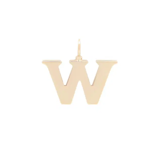 Chloé Alphabet letter W charm in brass