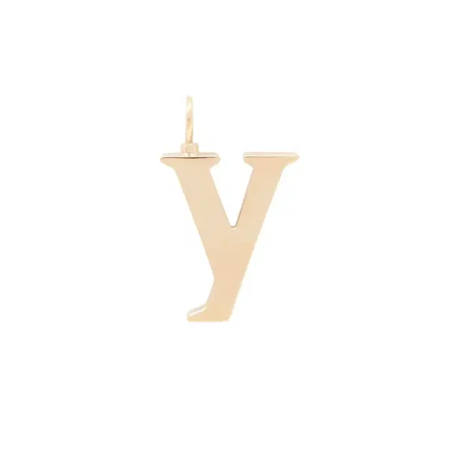 Chloé Alphabet letter Y charm in brass
