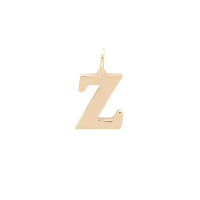 Chloé Alphabet letter Z charm in brass